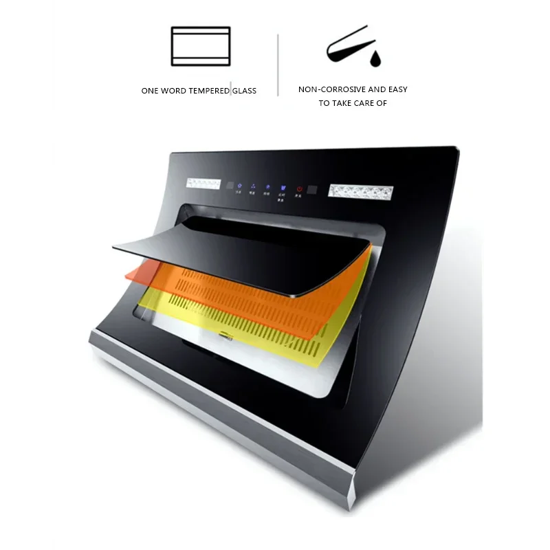 220V/180W Household Induction Cleaning Side Range Hood Smart Kitchen Range Hood 600mm Single Stove Range Hood 3