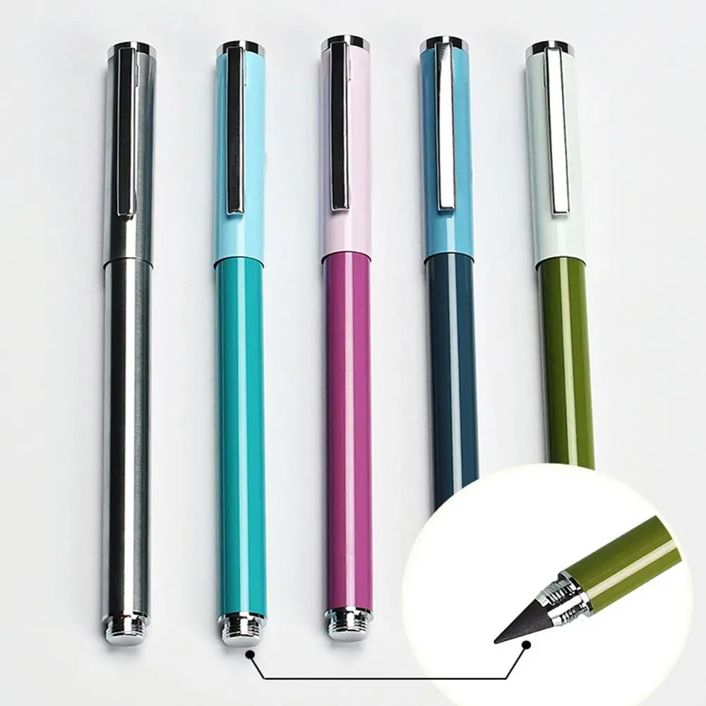 Durable2in1MetalPenOfficeSuppliesUnlimitedWritingPenNoInk