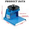 HD-10 220V Welding Positioner Turntable Table10kg Automatic Rotary High Positioning Accuracy for Cutting and Grinding 2