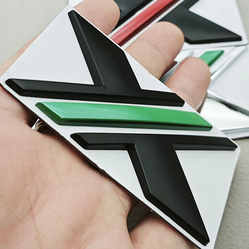 3D Metal Car Sticker Logo X Badge Emblem Decals - Exterior Accessories