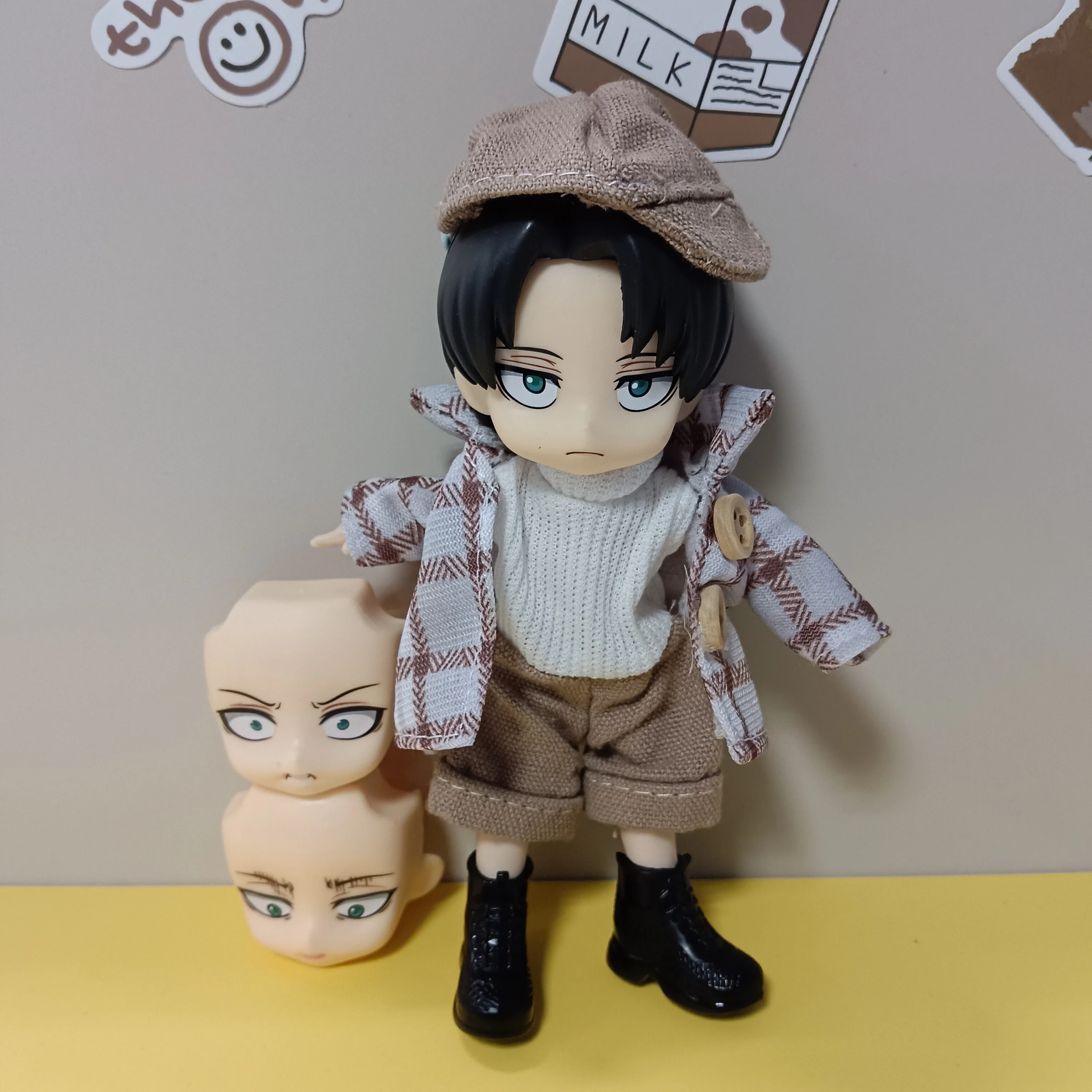 Ob11 1/12 Attack on Titan Anime Rivaille Ackerman BJD Model Doll
