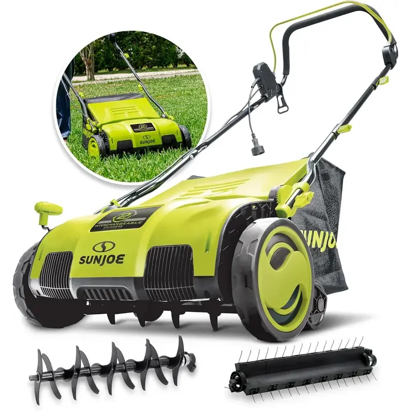 LawnMower15Inch13AmpElectricDethatcherandScarifierw