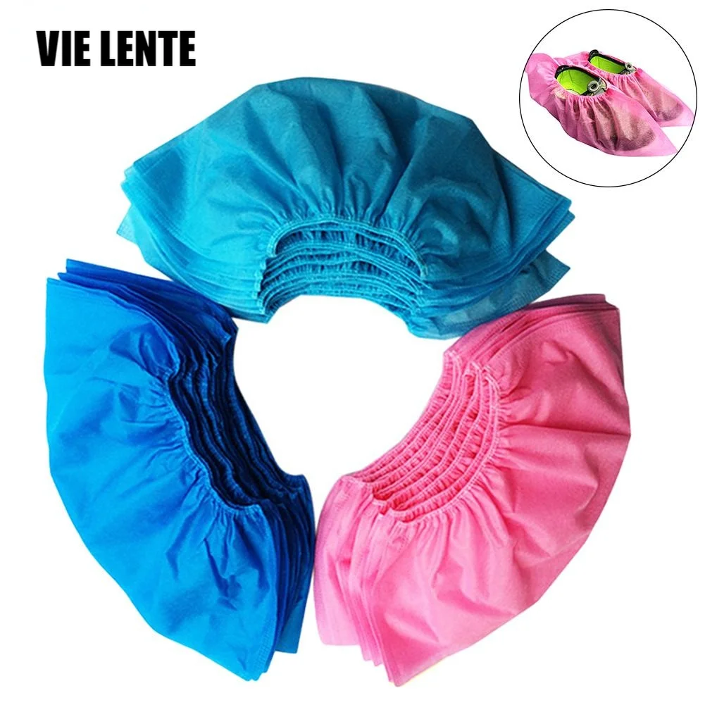 

20/50/100pcs Disposable Shoe Cover Dustproof Non-slip Dhoe Cover Children Students Adult Non-woven Household Foot Cover