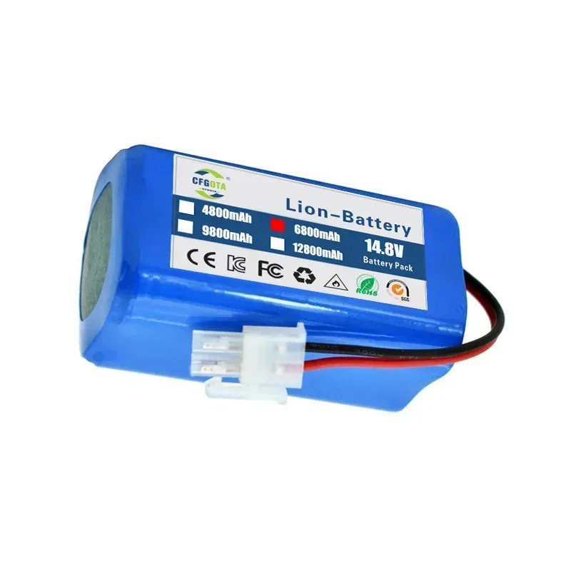 14.8V 3500mAh Lithium Battery For ILIFE A4 A4s V7 A6 V7s Plus Robot Vacuum Cleaner ILife 4S1P real Capacity vacuum cleaner battery