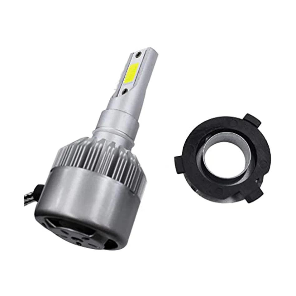 50Pcs H7 LED Headlight Bulb Adapter Bases Auto H7 Adapter Lamp Holder Socket Base Black Car Accessories For Kia Golf Nissan