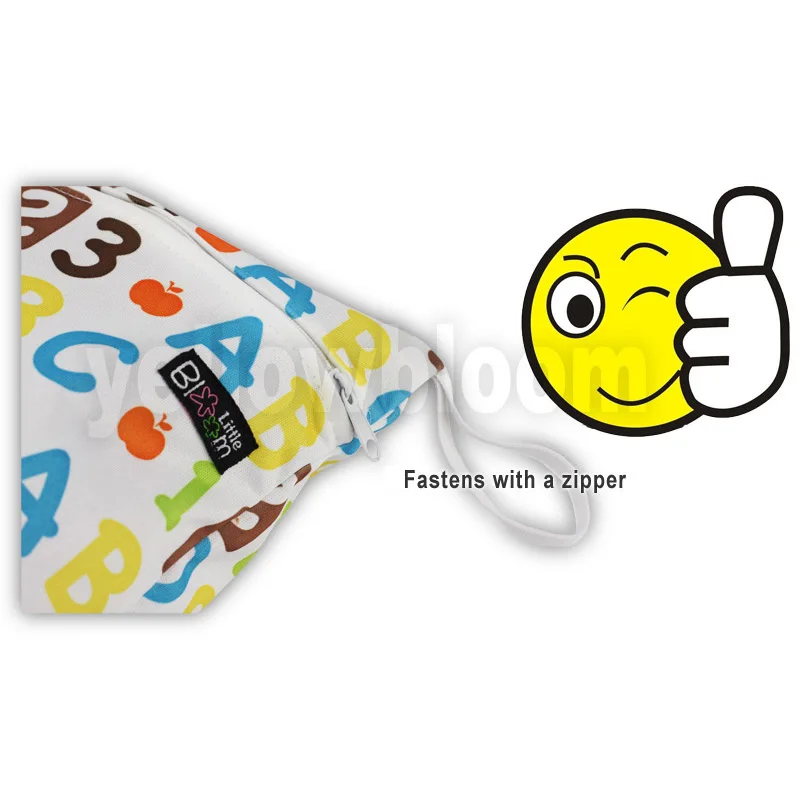 Littles&Bloomz Washable Reusable Cloth Diaper Wet Nappy Bag Waterproof Swim Sport Travel Carry bag 40X30cm diaper bag
