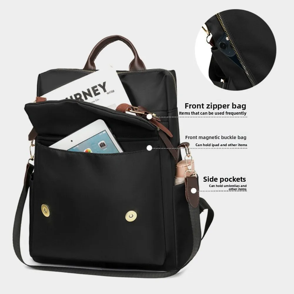 Fashion Rucksack Women Shoulder Bag High Quality Waterproof Nylon Back Pack Purse Large Capacity Backpack for College Students