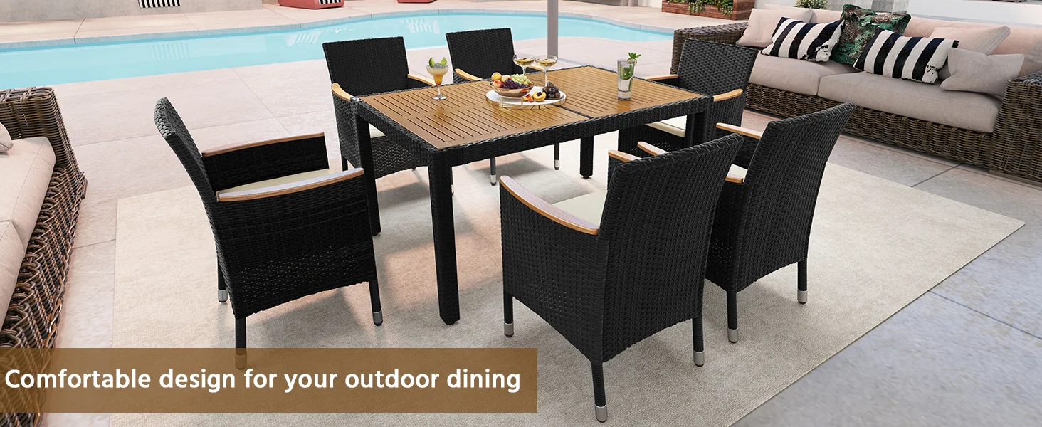 7 PCS Outdoor Dining Set