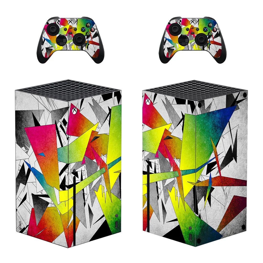 Frammento White Style Xbox Series X Skin Sticker Per Console E 2 Controller Decalcomania Pelli Protettive In Vinile Stile 1