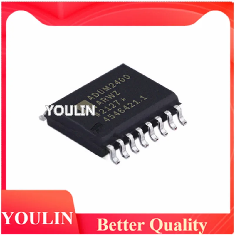 

10pcs New original ADUM2400ARWZ-RL integrated circuit digital isolator 16-SOIC