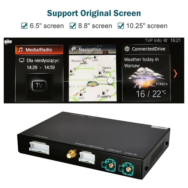 RoadTop ワイヤレス CarPlay BMW NBT EVO Wireless CarPlay for BMW 1 2 3 4 5 6 7 Series X1 X3 X4 X5 X6 MINI