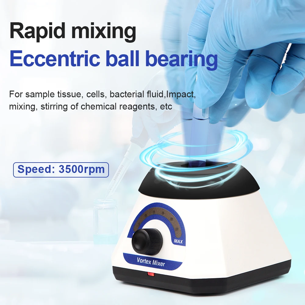 VM1S Mini Vortex Mixer 3500rpm Adjustable Speed Mixer 50ml Liquid Shaker Eectronic Blender Tattoo Ink Nails Polish Swirl