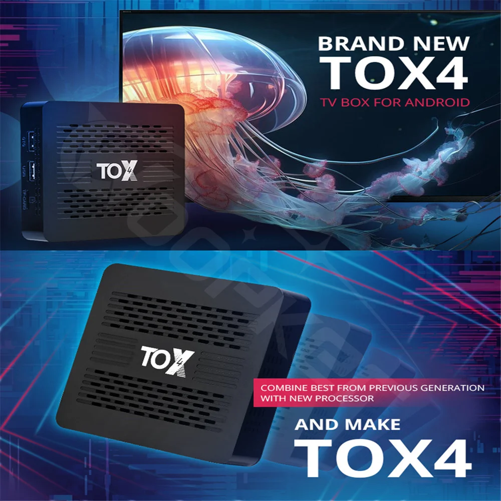 Woopker TV Box Android 13 4GB RAM 32GB ROM Media Player