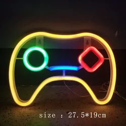 Custom Neon Game Icon Sign - LED Wall Art for Vibrant Atmosphere and Decor (Games console yellow)