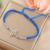 Dawapara – Bracelet à breloques avec nœud de sorcière pour femmes, amulette de Protection des nœuds celtiques, chaîne de perles en acier inoxydable, bijoux Wiccan de sorcellerie