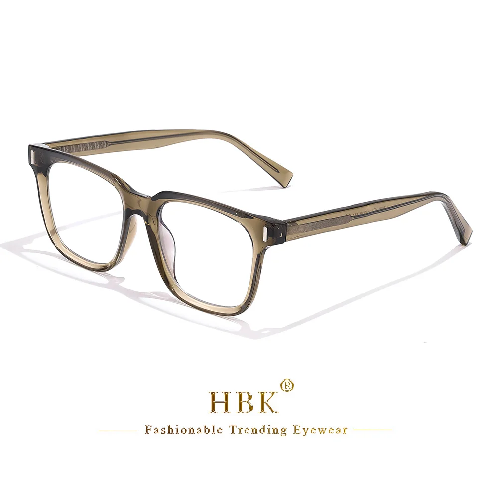 HBK Vintage Unisex TR90 Square Anti Blue Light Glasses Frame