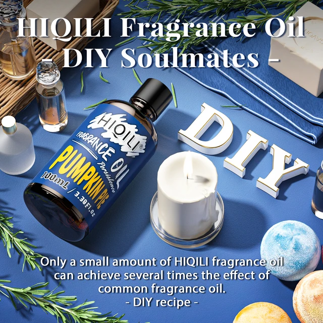 HIQILI 100ML Pumpkinpie Oil, 100% Pure Oil for Aromatherapy,Car Diffusion,Humidifier,DIY Candles and Saops Making DIY - Image 2