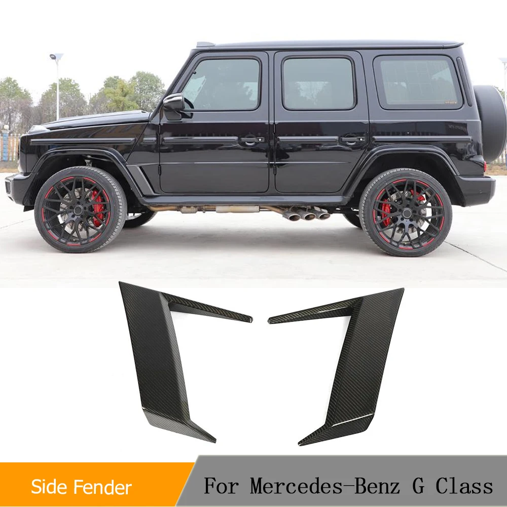 

Автомобильные дверные кранцы из углеродного волокна, вентиляционные отверстия, плавники, разветвители, канавки для Mercedes-Benz G Class, все модели W463 W464 G550 G63, решетки для вентиляционных отверстий