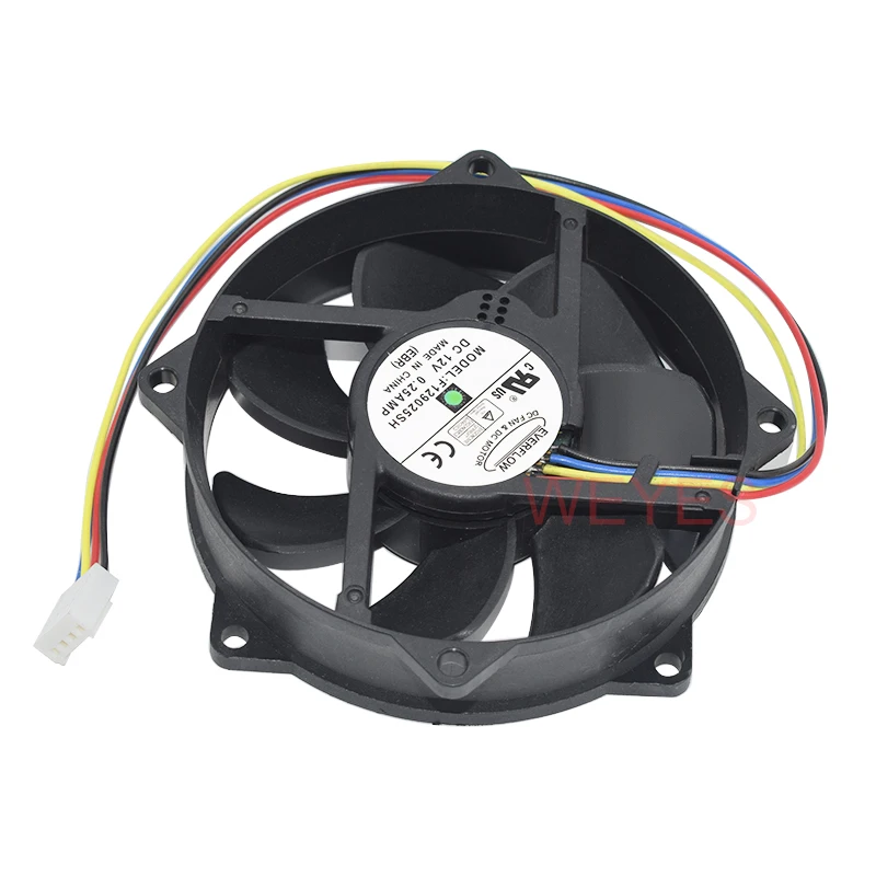 Everflow f129025sh DC 12v 0.25a 90x90x25mm 4ピンサーバーラウンド