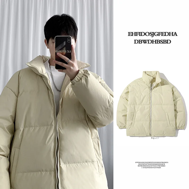 

Autumn and Winter Clothes Male and Female Students Casual Street Korean Version of Cotton-Padded Jacket Jacket Bread Clothing