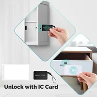 MOES Tuya Smart Lock Bluetooth Keyless Entry with IC Card & APP Control Real-Time Alerts for Cabinet Drawer Wood Door Locker - Image 3