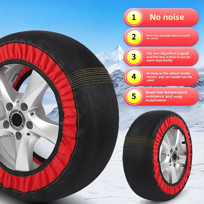 Anti-skid Chains Car Wheel Emergency Tire Chain Snow Socks Winter Car Accessories For Mercedes Benz AMG For BMW For Volkswagen tire chains