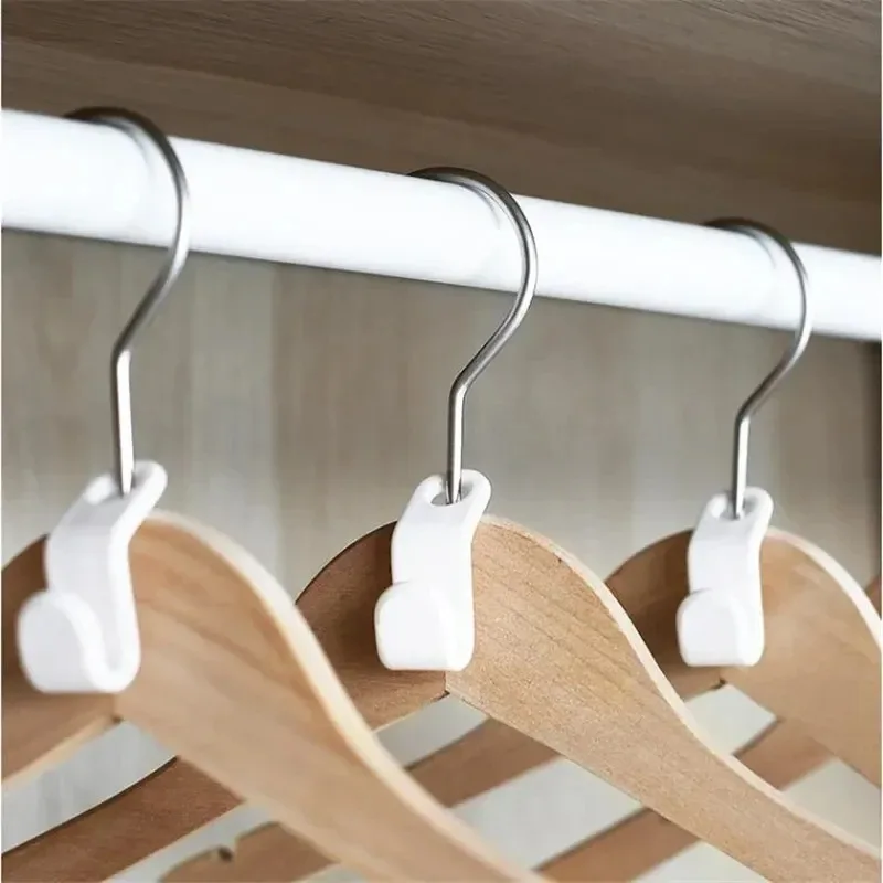 Multi-function Wardrobe Space-saving Hanger Hook Coat Hook Plastic Closet Stack Hanger Rack Bedroom Storage Wardrobe Organizer