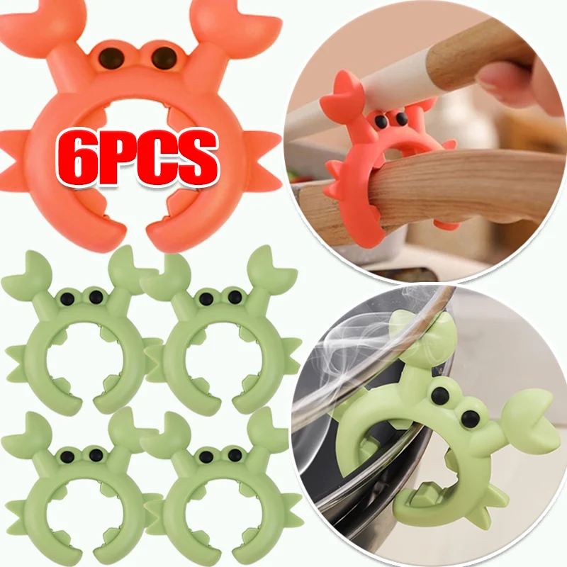 Multifunctional Spatula Holder 6/1PCS Anti Scalding Kitchen Gadgets