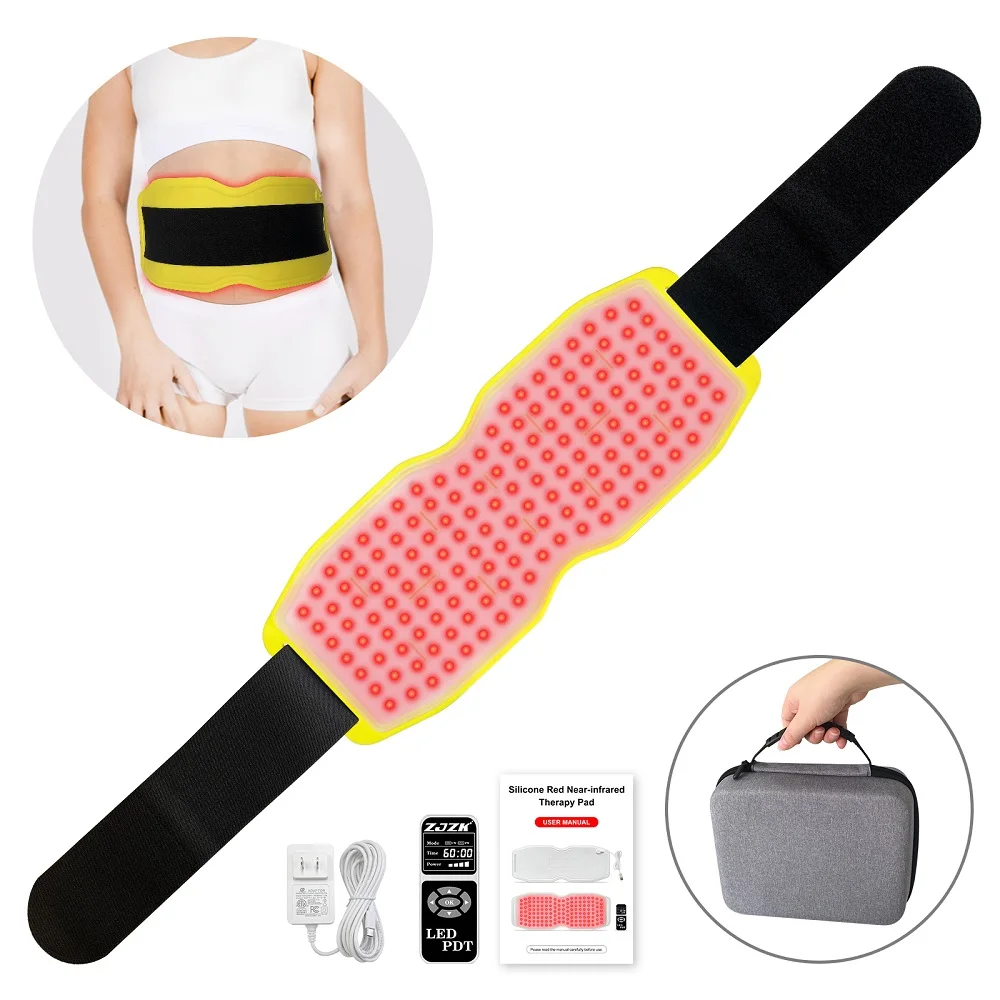 

2024 New Arrival Silicone Red Light Belt 660nm 850nm 940nm Red Near-infrared Light Therapy Belly Pad Slimming Waist Heat Belts