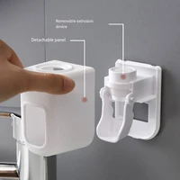 Creative Wall Mount Automatic Toothpaste Dispenser Bathroom Accessories Waterproof Lazy Toothpaste Squeezer Toothbrush Holder 1