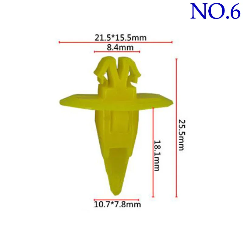 Plastic Rivets Car Fender Door Trim Panel Retainer Clips With Shim For Toyota Prado Corolla Camry Tundra Tacoma Highlander