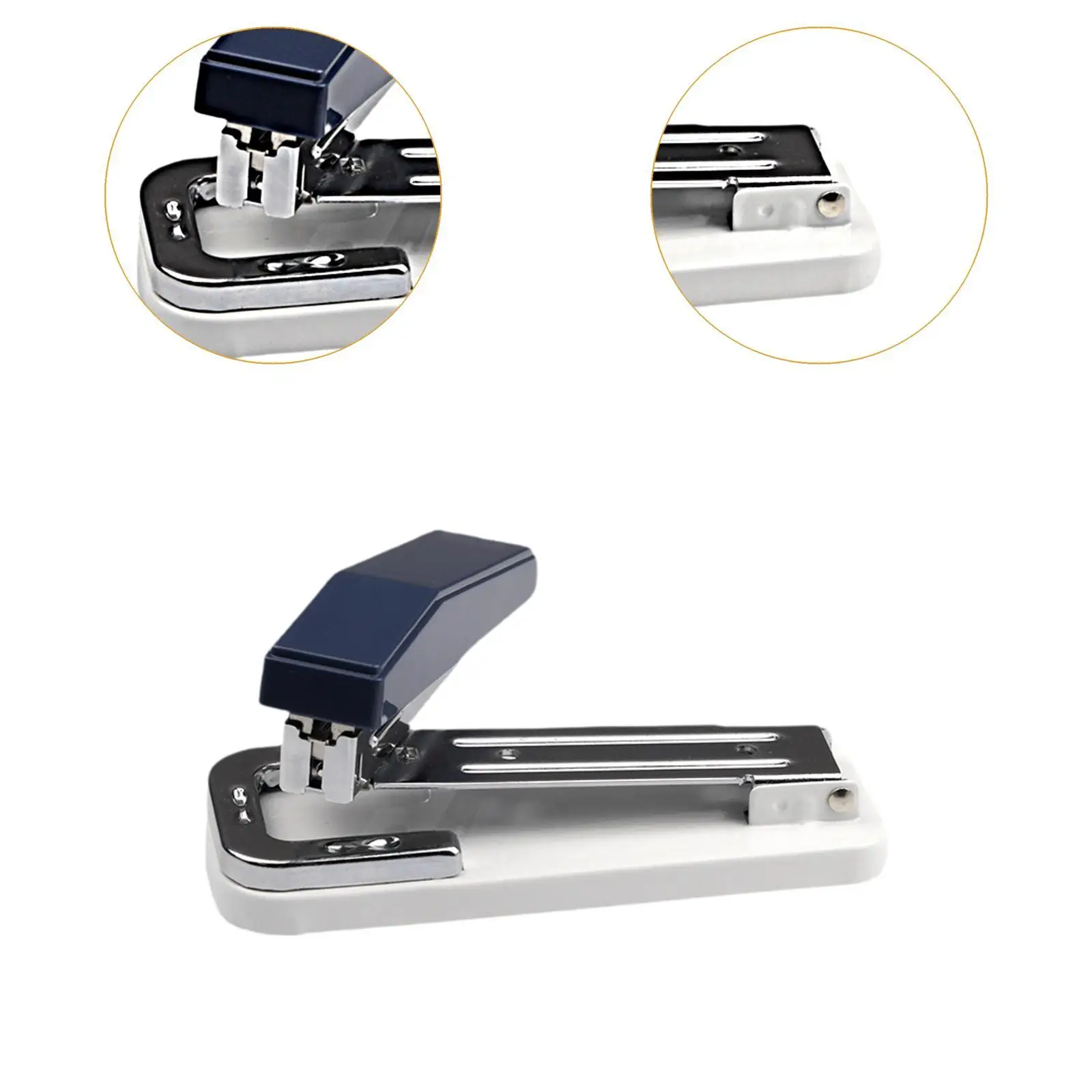 휴대용 핸드헬드 사무용 스테이플러, 노력을 절약하는 인체공학적 손잡이, 학생용 책 바인딩 및 학교 프로젝트용 종이 스테이플러