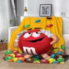 M&M's Home Interior Character Blanket 150x200 Custom Blankets Characters Knitted Plaid Microfiber Bedding Beach Towel Bed Throw 1