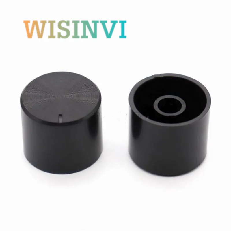 Plastic Knob 10PCS 20.5 * 17mm Black Flower Shaft 6mm Potentiometer Adjustment Knob Cap Speaker Sound Adjustment