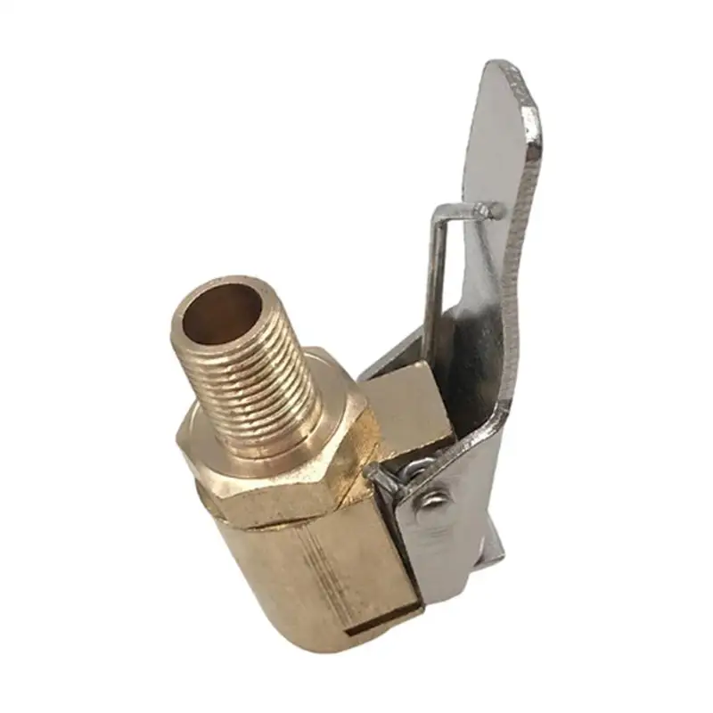 Car Pump Auto Repair Tool Valve Clip 8mm Air Pump Chuck Clip Stonego Car Truck Tyre Tire Inflator Valve Connector Car Open Brass