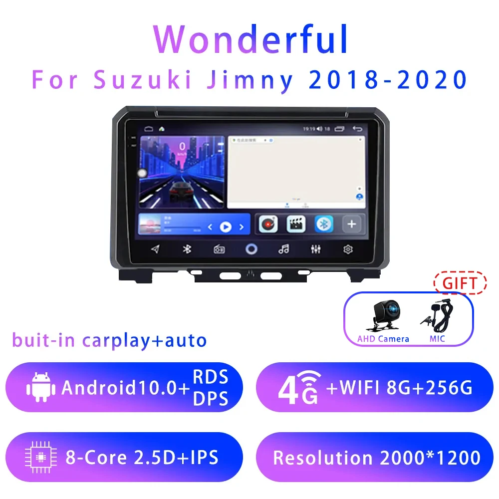 

wonderful For suzuki jimny 2018-2020 Android10 5G wifi DSP Car DVD Radio Multimedia Video Player Navigation GPS 7862 6G+128G