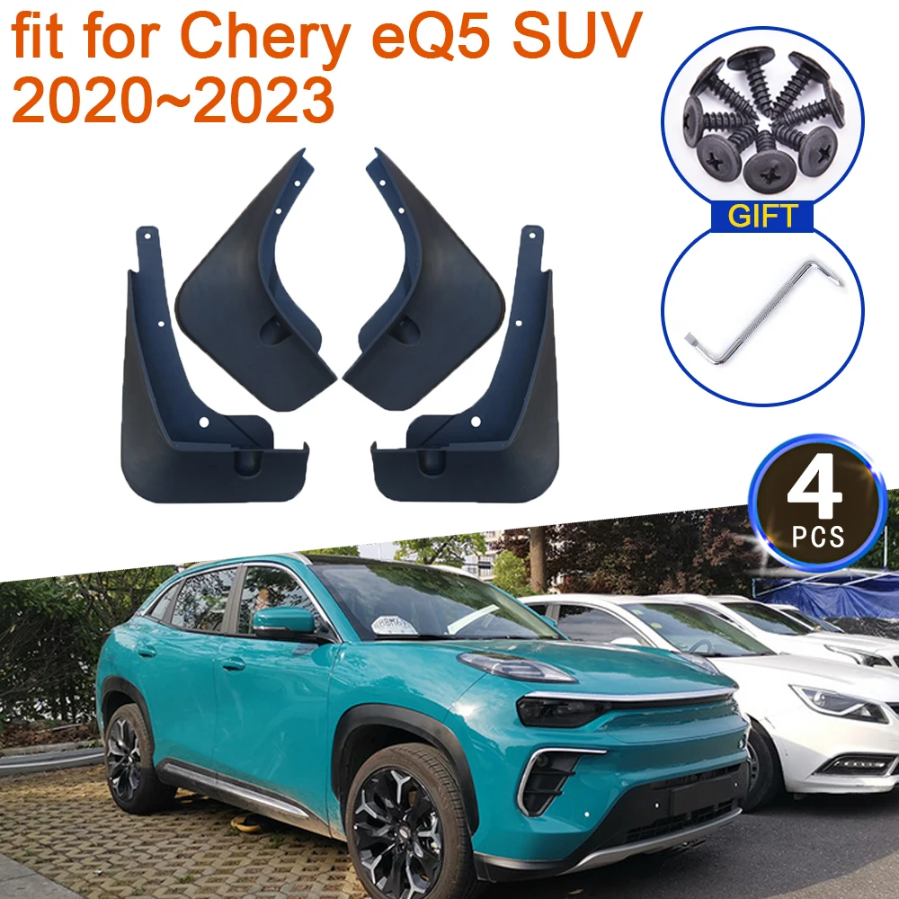 

Mud Flaps For Chery EQ5 Ant e-SUV 2020~2023 2022 2021 Accessories Mudguards Front Rear Wheel Splash Guards Fender Car Styling