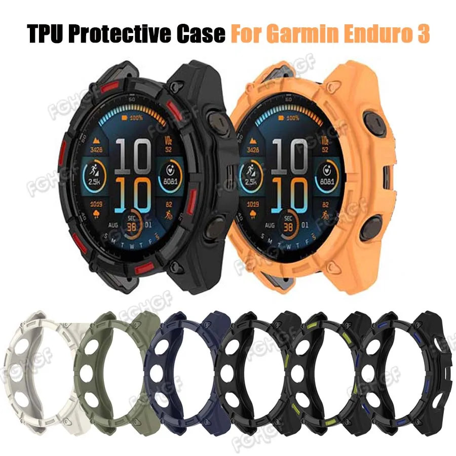 For Garmin Enduro 3 Case Cover Soft TPU Protective Shell Bumper Protector Frame Skin Accessories