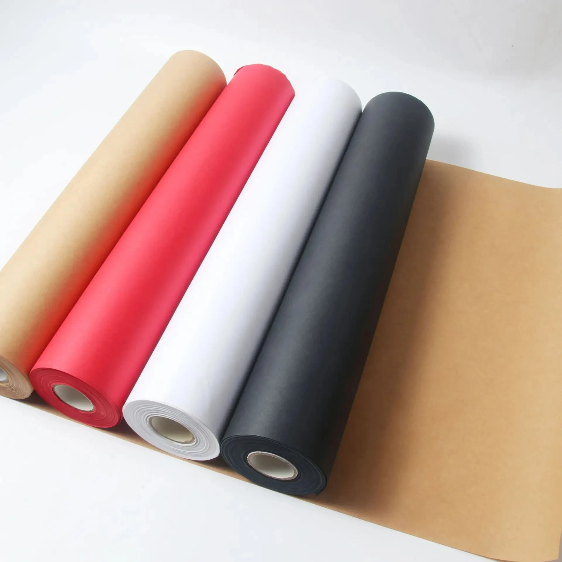 

11.8inch x 49.2ft Kraft Paper, Handicrafts Wrapping Paper, DIY Flowers And Gifts, Degradable Buffer Environmental Paper