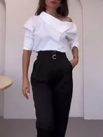 New Fashion Shirt For Women Women 2025 Casual Long-sleeve Button Women's Blouse Spring Chic White Tops Office Shirts Female 3