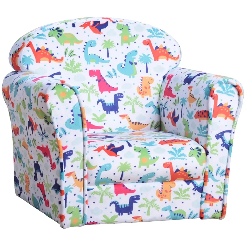 Kids Dinosaur Sofa Armchair with Thick Padding
