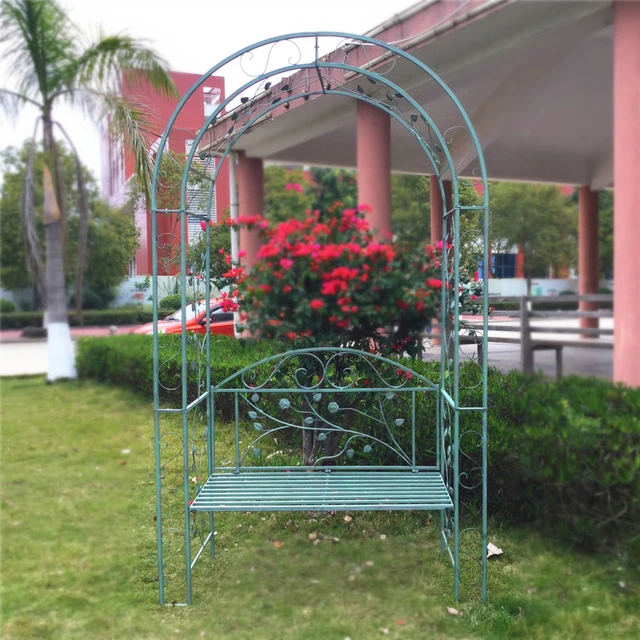 Arche de jardin décorative en fer forgé, mobilier d'extérieur, en