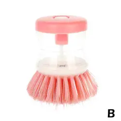 Astronaut-Themed Automatic Soap Dispensing Dish Brush (Pink)