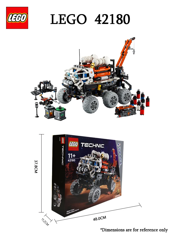 LEGO 42180 Technic Mars Crew Exploration Rover Building Set, Space
