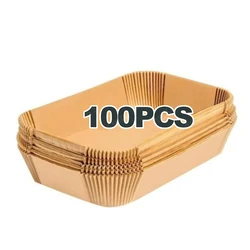 Premium Disposable Air Fryer Parchment Paper Liners - 9.5L Capacity (100Pcs)