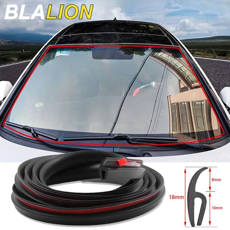 Car Windshield Rubber Seal Self-adhesive Sealing Strip Trim for Car Seal Strips