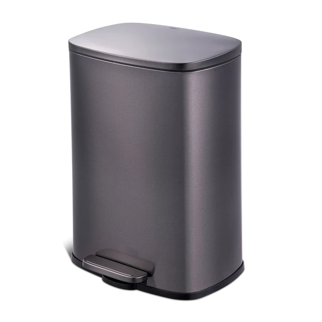 Qualiazero Gallon Trash Can Stainless Steel Step On Slim Kitchen Trash