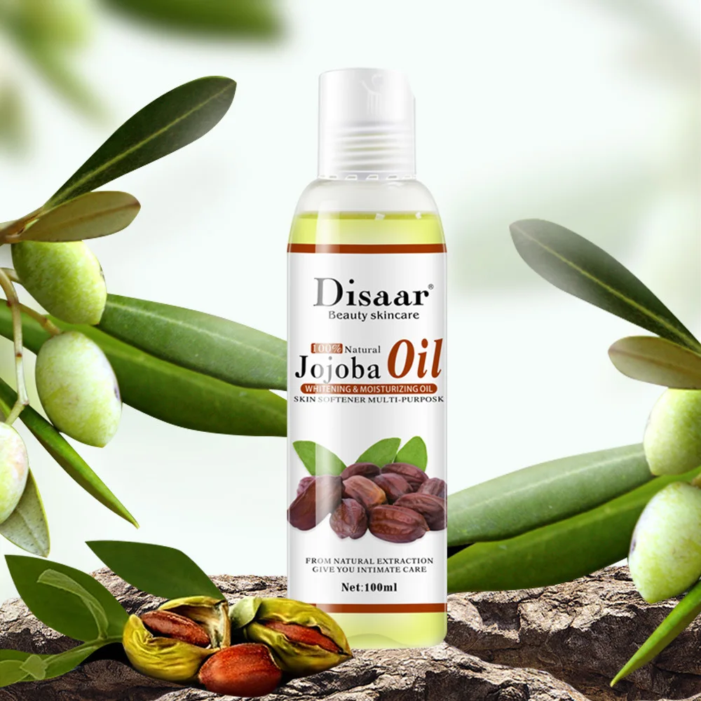 100Ml Disaar 100% Naturale Organico Olio Di Jojoba Massaggio Migliore Cura Della Pelle Rilassante Idratante Controllo Dell'Olio Idratazione Massaggio 