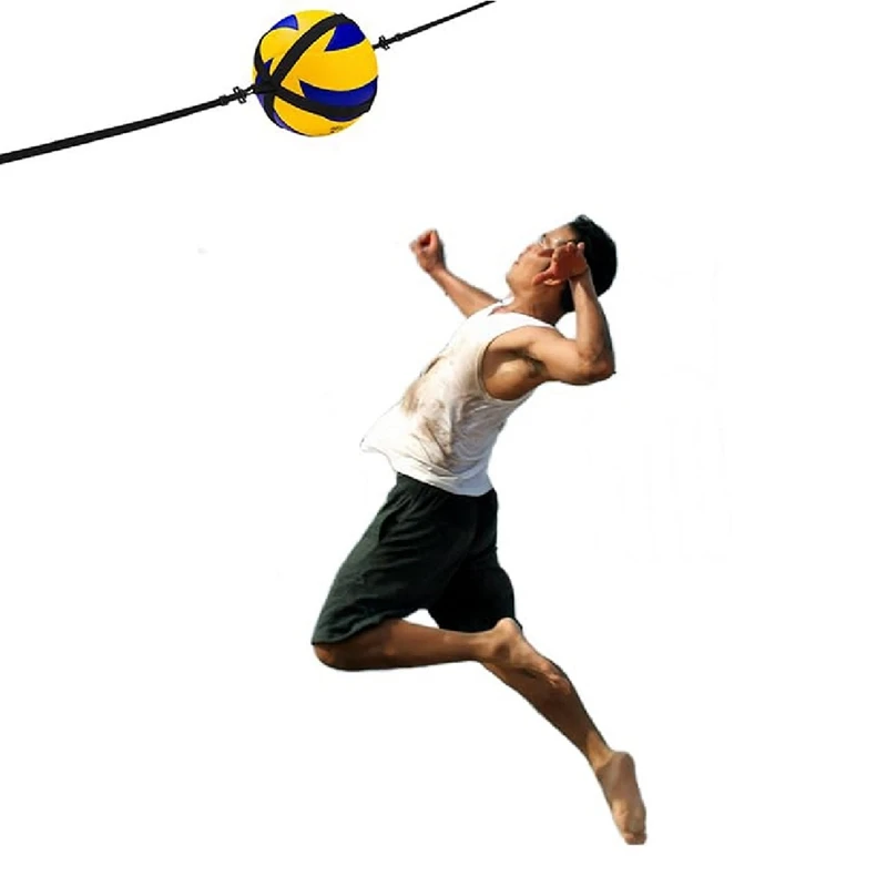 LALA Volleyball Training Aid, Volleyball Spike Hitting Serving Trainer, Adjustable Training Belt Bouncing Trainer