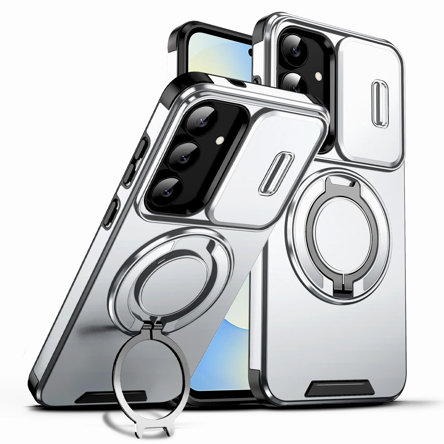 Slide Cap Cover Case with Stand Functionality